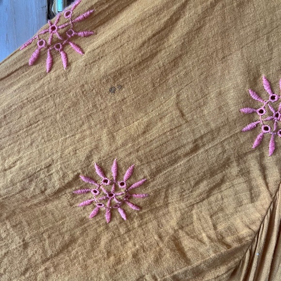 🔶Free People Celestial Skies Midi Dress Marigold, size S 🔶 - Picture 13 of 13